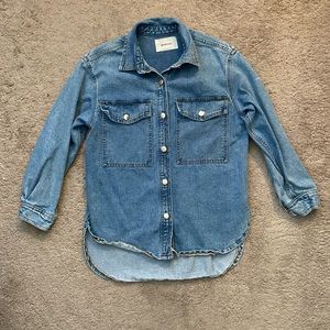Stradivarius Western Denim Top